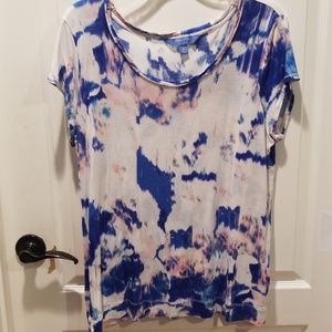 Watercolor design soft dressy tee